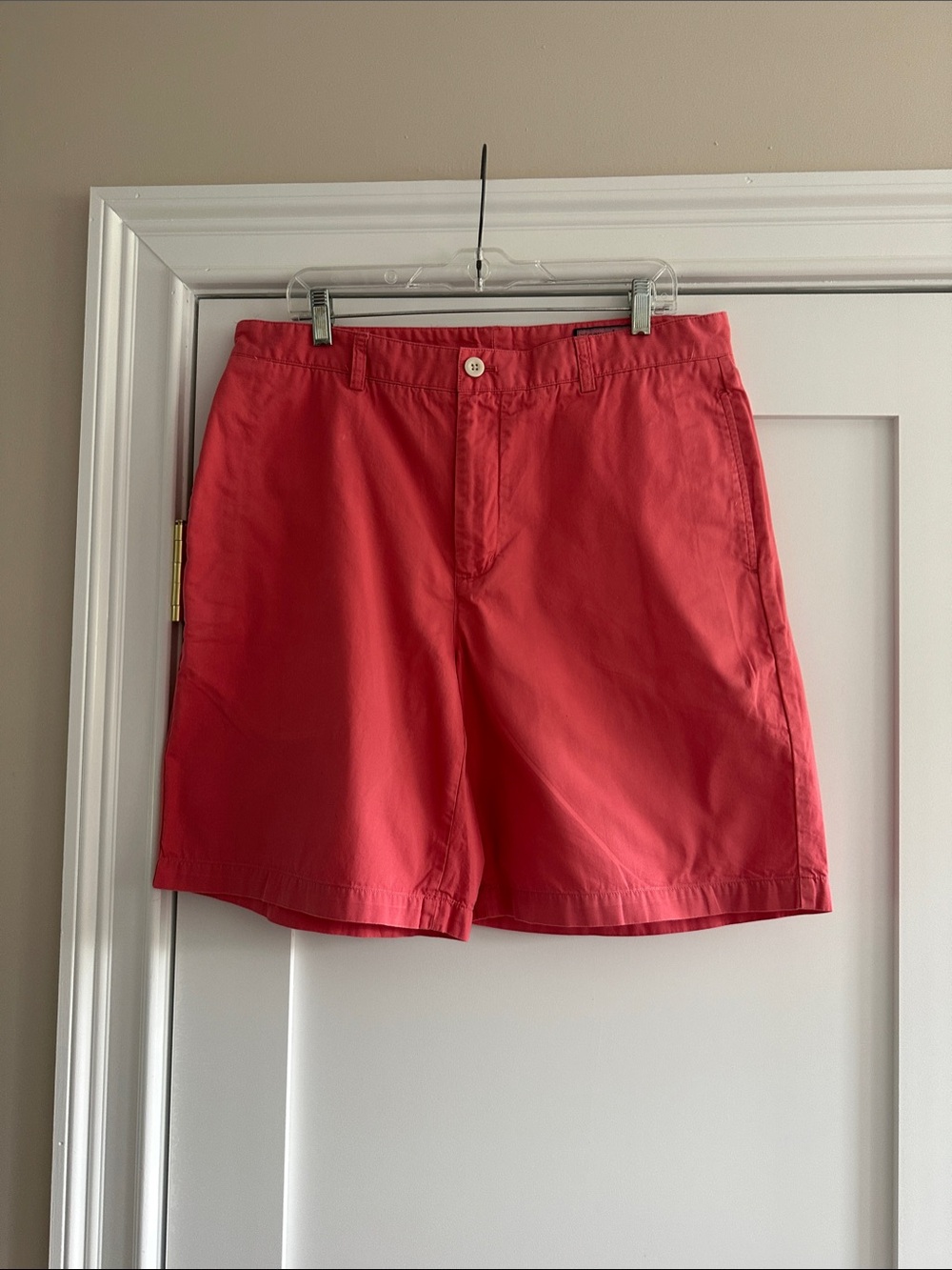 Vineyard Vines Coral-Red Flat Front Shorts